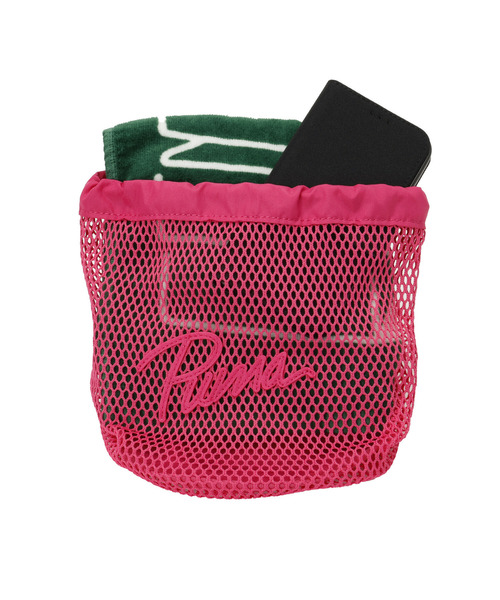 PUMA(プーマ)の「PUMA プーマ ユニセックス プーマ ドローストリングバッグ 4L(ショルダーバッグ・メンズ・サンドベージュ/ピンク系1・フリー)」の7枚目の写真
