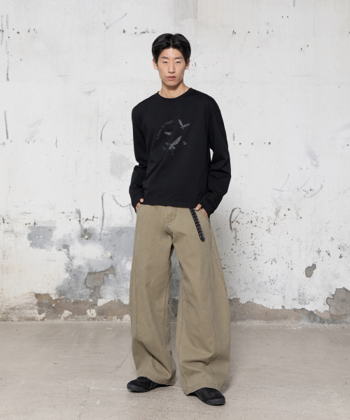 BEGIN202（ビギン202）の「[3カラー] ルボツイストパンツ（その他パンツ・メンズ・ブラック/ベージュ/アッシュグレー・1/2/4/3）」の4枚目の写真