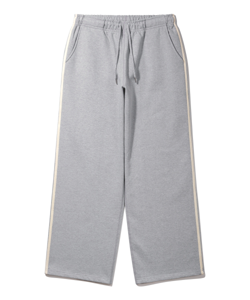 BAKKEN(バッケン)の「サイドポイントカラー マッチ セミワイド スウェットパンツ BK9986_グレー(スウェットパンツ・メンズ・ミックスグレー・1/2/3)」の2枚目の写真