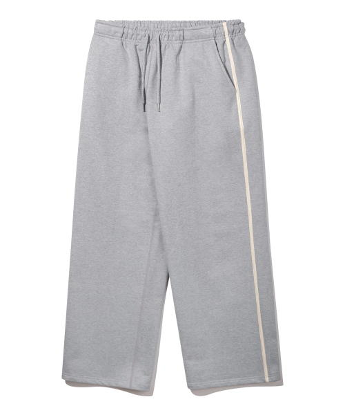 BAKKEN(バッケン)の「サイドポイントカラー マッチ セミワイド スウェットパンツ BK9986_グレー(スウェットパンツ・メンズ・ミックスグレー・1/2/3)」の3枚目の写真
