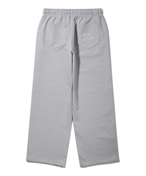 BAKKEN(バッケン)の「サイドポイントカラー マッチ セミワイド スウェットパンツ BK9986_グレー(スウェットパンツ・メンズ・ミックスグレー・1/2/3)」の4枚目の写真