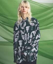 MAISON SPECIAL | 《UNISEX》【Italian Dead Stock Fabric】Prime-Over Regular Collar Silk Shirt/【イタリアンデッドストックファブリック】プライムオーバーレギュラーカラーシルクシャツ【MAISON SPECIAL/メゾンスペシャル】(シャツ/ブラウス)