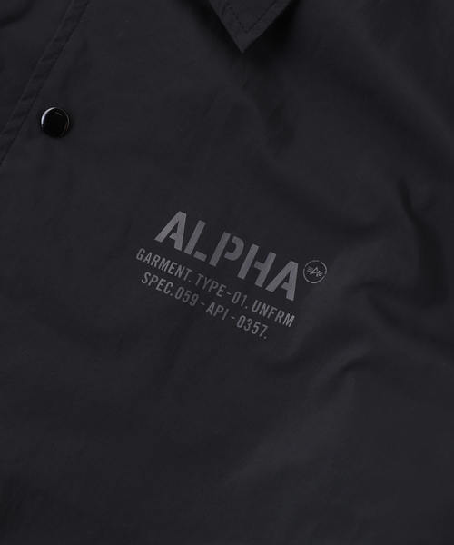 Alpha Industries（アルファインダストリーズ）の「ALPHA INDUSTRIES / アルファ インダストリーズ LIGHTWEIGHT RELAXED COAC（その他アウター・メンズ・ブラック・MEDIUM/SMALL/X-LARGE/LARGE）」の4枚目の写真