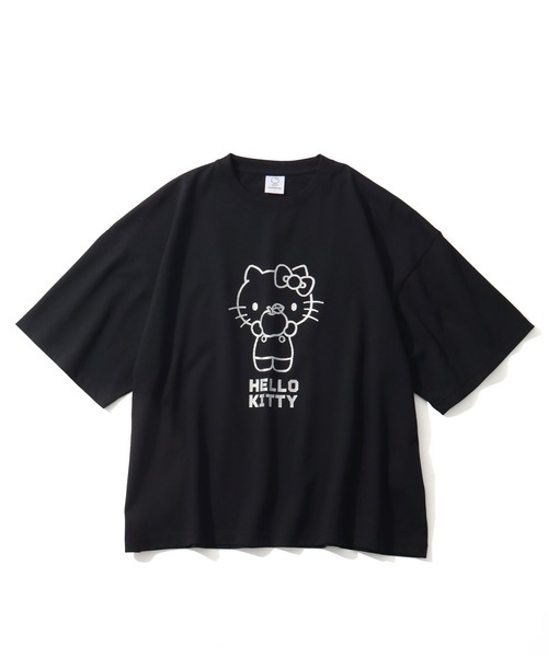 sanrio(サンリオ)の「【Sanrio/サンリオ】刺繍&プリント グラフィックTシャツ(Tシャツ/カットソー・レディース・ネイビー/ブラック/ピンク/ホワイト・L/M)」の16枚目の写真