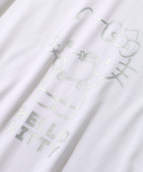sanrio(サンリオ)の「【Sanrio/サンリオ】刺繍&プリント グラフィックTシャツ(Tシャツ/カットソー・レディース・ネイビー/ブラック/ピンク/ホワイト・L/M)」の21枚目の写真