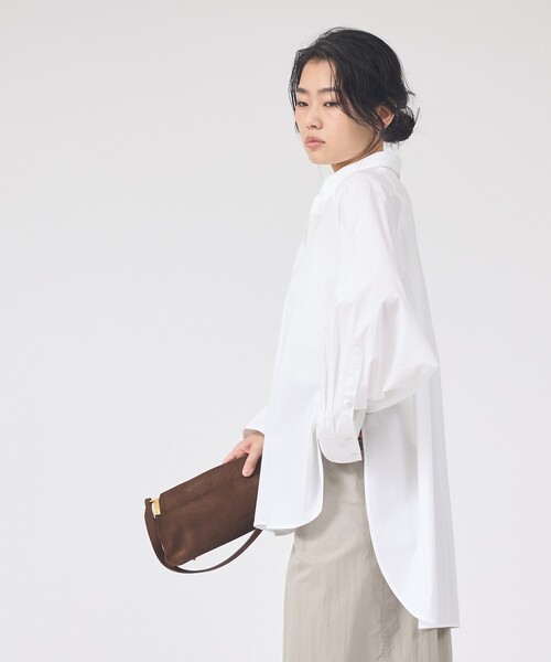 Rouge vif Anna(ルージュヴィフアンナ)の「ドルマンストレッチブロードビックシャツ(シャツ/ブラウス・レディース・カーキ/サックスブルー/オフホワイト・フリー)」の17枚目の写真