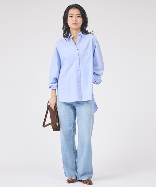 Rouge vif Anna(ルージュヴィフアンナ)の「ドルマンストレッチブロードビックシャツ(シャツ/ブラウス・レディース・カーキ/サックスブルー/オフホワイト・フリー)」の13枚目の写真