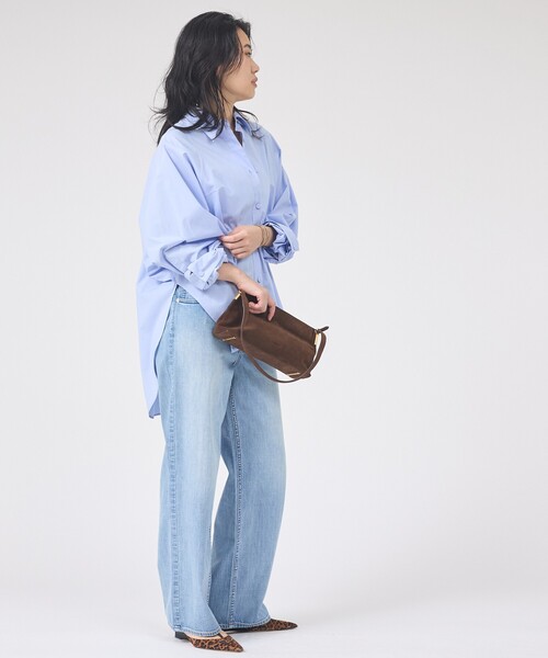 Rouge vif Anna(ルージュヴィフアンナ)の「ドルマンストレッチブロードビックシャツ(シャツ/ブラウス・レディース・カーキ/サックスブルー/オフホワイト・フリー)」の12枚目の写真