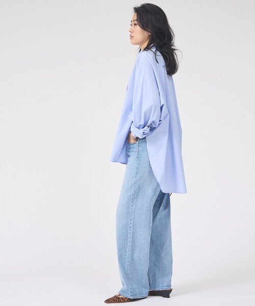 Rouge vif Anna(ルージュヴィフアンナ)の「ドルマンストレッチブロードビックシャツ(シャツ/ブラウス・レディース・カーキ/サックスブルー/オフホワイト・フリー)」の11枚目の写真