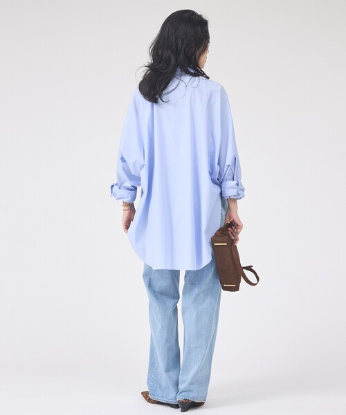Rouge vif Anna(ルージュヴィフアンナ)の「ドルマンストレッチブロードビックシャツ(シャツ/ブラウス・レディース・カーキ/サックスブルー/オフホワイト・フリー)」の10枚目の写真
