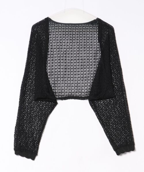 LAULEN(ローレン)の「cotton openwork bolero cardigan /コットン透かし編みニットボレロカーディガン(Tシャツ/カットソー・レディース・ブルー/アイボリー/ブラック/グリーン/オレンジ・FREE)」の1枚目の写真