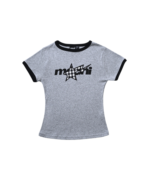 MACNI(マクニ)の「SHOOTING STAR SLIM FIT T-SHIRT MELANGE(Tシャツ/カットソー・レディース・ライトグレー・FREE)」の3枚目の写真