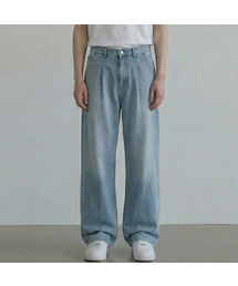 GCLIP（ジクリップ）の「ピンタックストレートワイドデニムパンツ_3COLOR（デニムパンツ）」