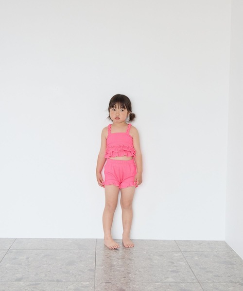 LOWRYS FARM（ローリーズファーム）の「ＳＷＩＭ／フリルＳＥＴＵＰ　661570（水着・キッズ・グリーン/ピンク・110cm/130cm/120cm）」の2枚目の写真