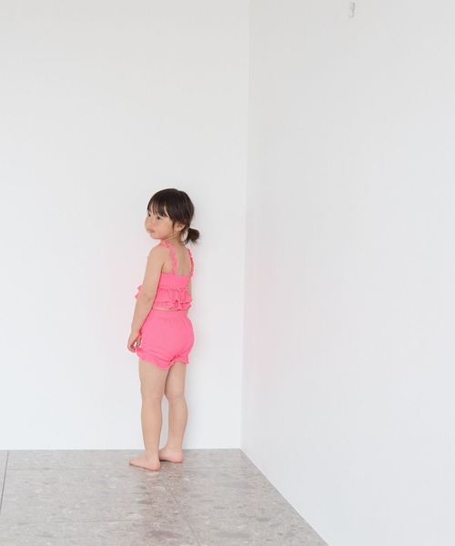 LOWRYS FARM（ローリーズファーム）の「ＳＷＩＭ／フリルＳＥＴＵＰ　661570（水着・キッズ・グリーン/ピンク・110cm/130cm/120cm）」の5枚目の写真