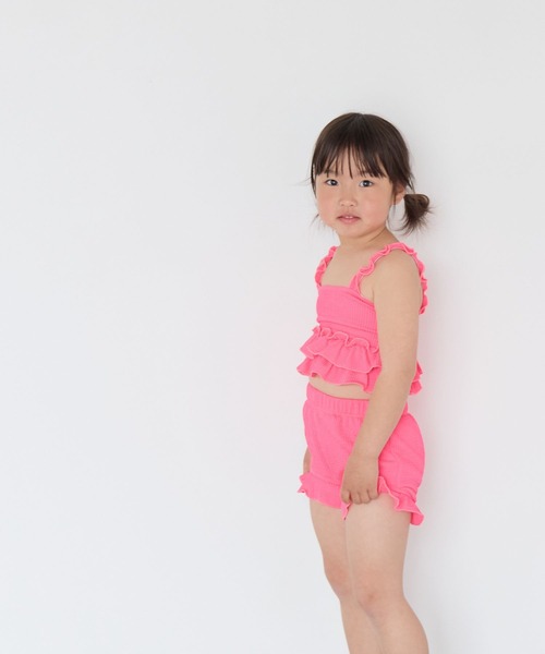 LOWRYS FARM（ローリーズファーム）の「ＳＷＩＭ／フリルＳＥＴＵＰ　661570（水着・キッズ・グリーン/ピンク・110cm/130cm/120cm）」の6枚目の写真