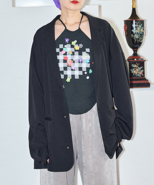 CITYSHOP(シティーショップ)の「YANYAN × FUJIN TREE 別注 トップス(シャツ/ブラウス・レディース・ブラック・FREE)」の16枚目の写真