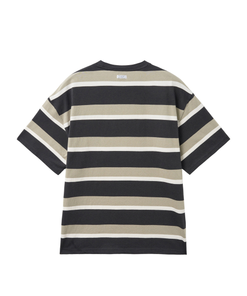 YALE（イェール）の「ボールドストライプTシャツ_チャコール（Tシャツ/カットソー・レディース・その他・SMALL/MEDIUM/LARGE/X-LARGE）」の2枚目の写真