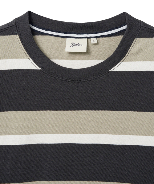 YALE（イェール）の「ボールドストライプTシャツ_チャコール（Tシャツ/カットソー・レディース・その他・SMALL/MEDIUM/LARGE/X-LARGE）」の3枚目の写真