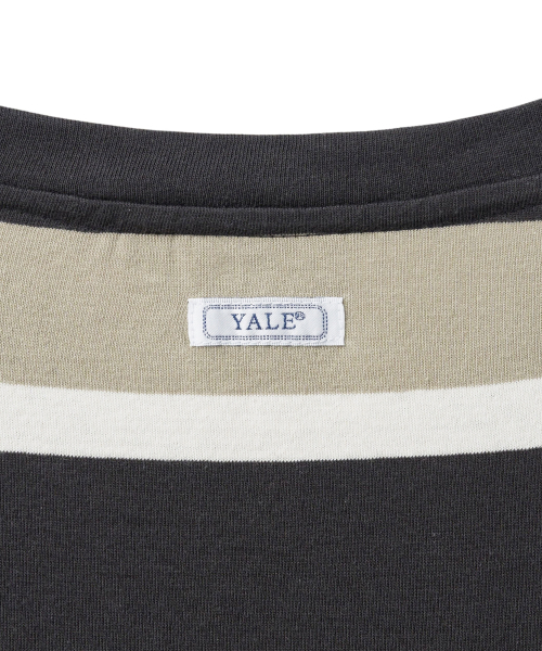 YALE（イェール）の「ボールドストライプTシャツ_チャコール（Tシャツ/カットソー・レディース・その他・SMALL/MEDIUM/LARGE/X-LARGE）」の4枚目の写真