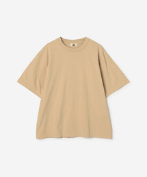 UNFIL | コットン製品染め クルーネックTシャツ WOMEN
