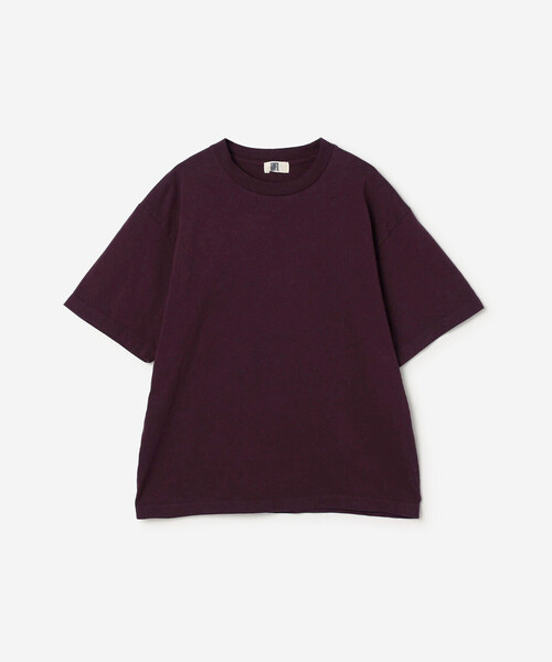 UNFIL(アンフィル)の「UNFIL | コットン製品染め クルーネックTシャツ WOMEN(Tシャツ/カットソー・レディース・ベージュ/ライトブルー/パープル系その他・0)」の4枚目の写真
