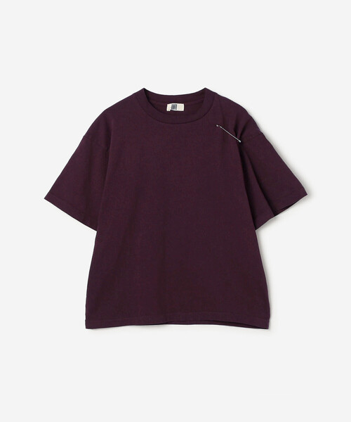 UNFIL(アンフィル)の「UNFIL | コットン製品染め クルーネックTシャツ WOMEN(Tシャツ/カットソー・レディース・ベージュ/ライトブルー/パープル系その他・0)」の6枚目の写真