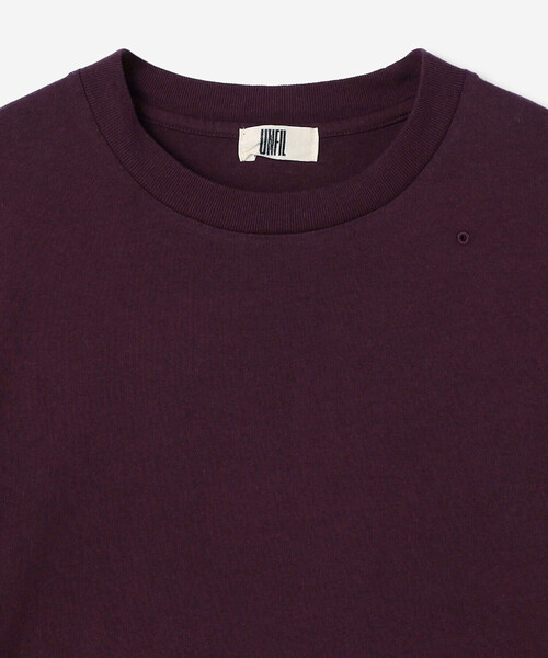 UNFIL(アンフィル)の「UNFIL | コットン製品染め クルーネックTシャツ WOMEN(Tシャツ/カットソー・レディース・ベージュ/ライトブルー/パープル系その他・0)」の7枚目の写真