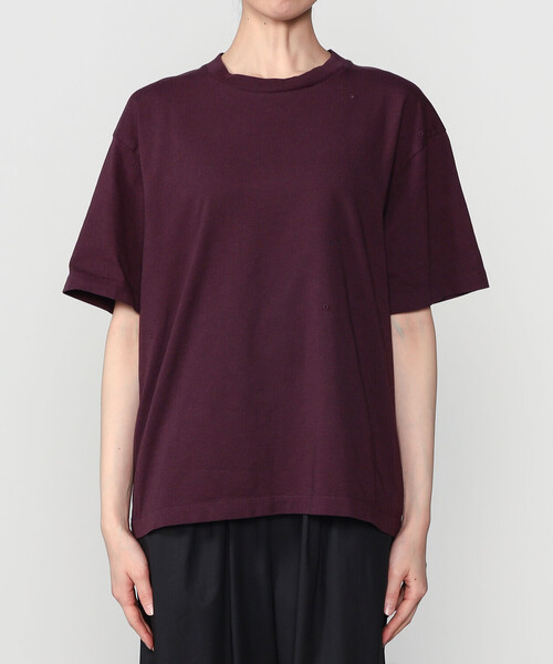 UNFIL(アンフィル)の「UNFIL | コットン製品染め クルーネックTシャツ WOMEN(Tシャツ/カットソー・レディース・ベージュ/ライトブルー/パープル系その他・0)」の13枚目の写真