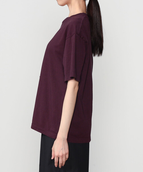 UNFIL(アンフィル)の「UNFIL | コットン製品染め クルーネックTシャツ WOMEN(Tシャツ/カットソー・レディース・ベージュ/ライトブルー/パープル系その他・0)」の14枚目の写真