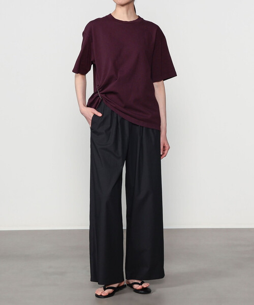 UNFIL(アンフィル)の「UNFIL | コットン製品染め クルーネックTシャツ WOMEN(Tシャツ/カットソー・レディース・ベージュ/ライトブルー/パープル系その他・0)」の16枚目の写真
