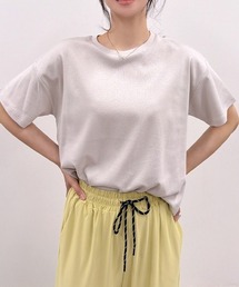 【ツルさらでお肌にやさしい綿100%素材】C100 ひんやりタッチ 半袖 無地 Tシャツ