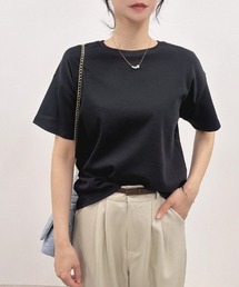 【ツルさらでお肌にやさしい綿100％素材】C100 ひんやりタッチ 半袖 無地 Tシャツ