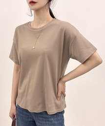 【ツルさらでお肌にやさしい綿100%素材】C100 ひんやりタッチ 半袖 無地 Tシャツ