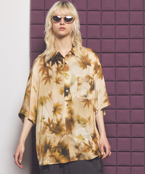 MAISON SPECIAL(メゾンスペシャル)の「《UNISEX》【Italian Dead Stock Fabric】Prime-Over Regular Collar Various Patterns Short Sleeve Shirt/【イタリアンデッドストックファブリック】プライムオーバーレギュラーカラーヴェリアスパターンショートスリーブシャツ【MAISON SPECIAL/メゾンスペシャル】(シャツ/ブラウス・メンズ・その他8/その他1/その他5/その他3/その他2/その他9/その他7/その他4/その他6・0/2/1)」の5枚目の写真