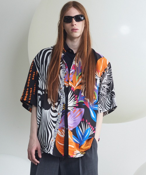 MAISON SPECIAL(メゾンスペシャル)の「《UNISEX》【Italian Dead Stock Fabric】Prime-Over Regular Collar Various Patterns Short Sleeve Shirt/【イタリアンデッドストックファブリック】プライムオーバーレギュラーカラーヴェリアスパターンショートスリーブシャツ【MAISON SPECIAL/メゾンスペシャル】(シャツ/ブラウス・メンズ・その他8/その他1/その他5/その他3/その他2/その他9/その他7/その他4/その他6・0/2/1)」の6枚目の写真