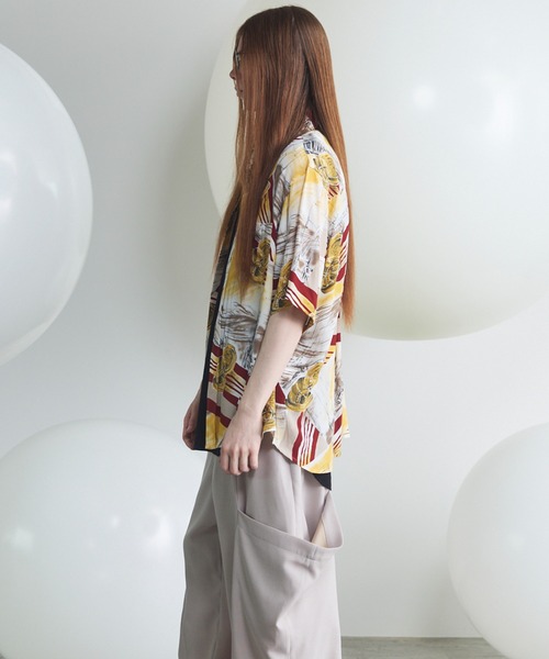 MAISON SPECIAL(メゾンスペシャル)の「《UNISEX》【Italian Dead Stock Fabric】Prime-Over Regular Collar Various Patterns Short Sleeve Shirt/【イタリアンデッドストックファブリック】プライムオーバーレギュラーカラーヴェリアスパターンショートスリーブシャツ【MAISON SPECIAL/メゾンスペシャル】(シャツ/ブラウス・メンズ・その他8/その他1/その他5/その他3/その他2/その他9/その他7/その他4/その他6・0/2/1)」の19枚目の写真