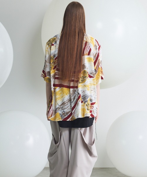 MAISON SPECIAL(メゾンスペシャル)の「《UNISEX》【Italian Dead Stock Fabric】Prime-Over Regular Collar Various Patterns Short Sleeve Shirt/【イタリアンデッドストックファブリック】プライムオーバーレギュラーカラーヴェリアスパターンショートスリーブシャツ【MAISON SPECIAL/メゾンスペシャル】(シャツ/ブラウス・メンズ・その他8/その他1/その他5/その他3/その他2/その他9/その他7/その他4/その他6・0/2/1)」の20枚目の写真