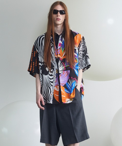 MAISON SPECIAL(メゾンスペシャル)の「《UNISEX》【Italian Dead Stock Fabric】Prime-Over Regular Collar Various Patterns Short Sleeve Shirt/【イタリアンデッドストックファブリック】プライムオーバーレギュラーカラーヴェリアスパターンショートスリーブシャツ【MAISON SPECIAL/メゾンスペシャル】(シャツ/ブラウス・メンズ・その他8/その他1/その他5/その他3/その他2/その他9/その他7/その他4/その他6・0/2/1)」の21枚目の写真