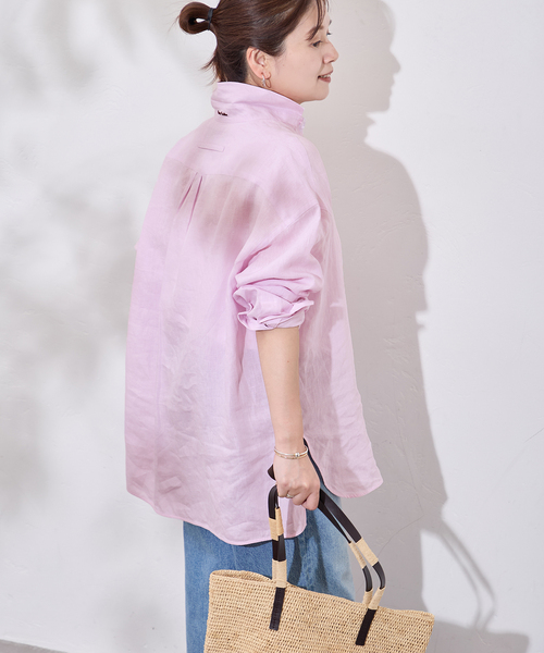 TICCA(ティッカ)の「【TICCA / ティッカ】リネンスクエアビッグシャツ uni(シャツ/ブラウス・レディース・ブラウン/ピンク/カーキ・FREE)」の22枚目の写真