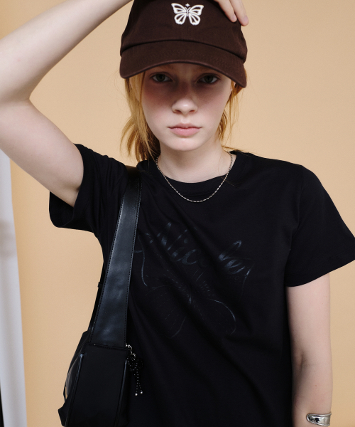 NICK&NICOLE(ニックアンドニコール)の「NICOLE BUTTERFLY SLIM TOP_BLACK(Tシャツ/カットソー・レディース・その他・FREE)」の4枚目の写真