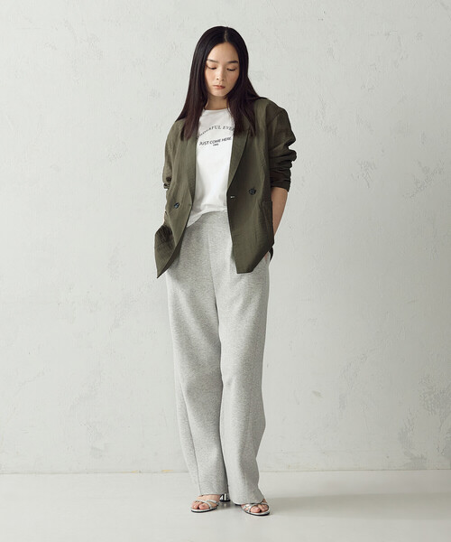 COMME CA ISM(コムサイズム)の「シアージャケット(テーラードジャケット・レディース・ネイビー/ベージュ/カーキ・MEDIUM/LARGE)」の5枚目の写真