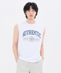 メンズグラフィックノースリーブTシャツ-FCRK5912E01