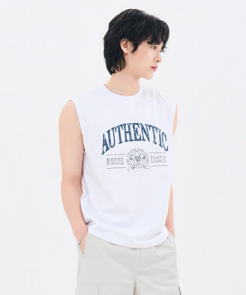 CHASECULT(チェイスカルト)の「メンズグラフィックノースリーブTシャツ-FCRK5912E01(Tシャツ/カットソー・メンズ・ホワイト・100/110/95/105)」の3枚目の写真