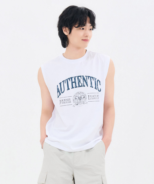 CHASECULT(チェイスカルト)の「メンズグラフィックノースリーブTシャツ-FCRK5912E01(Tシャツ/カットソー・メンズ・ホワイト・100/110/95/105)」の4枚目の写真