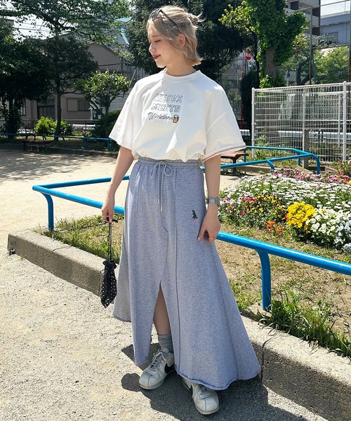 DOUBLE NAME(ダブルネーム)の「【YOIDORE】×【m:rex】 YOIDOREX BACK刺しゅうTEE(Tシャツ/カットソー・レディース・ブルー/オフホワイト/ブラック系・FREE)」の10枚目の写真