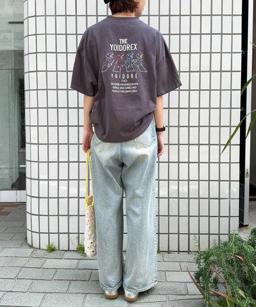 DOUBLE NAME(ダブルネーム)の「【YOIDORE】×【m:rex】 YOIDOREX BACK刺しゅうTEE(Tシャツ/カットソー・レディース・ブルー/オフホワイト/ブラック系・FREE)」の19枚目の写真