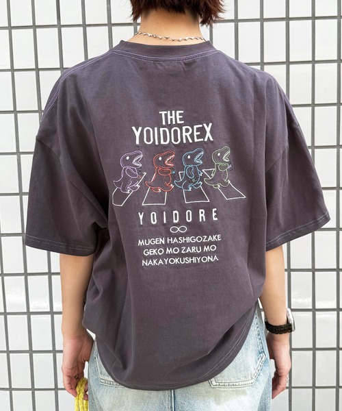 DOUBLE NAME(ダブルネーム)の「【YOIDORE】×【m:rex】 YOIDOREX BACK刺しゅうTEE(Tシャツ/カットソー・レディース・ブルー/オフホワイト/ブラック系・FREE)」の20枚目の写真