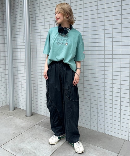 DOUBLE NAME(ダブルネーム)の「【YOIDORE】×【m:rex】 YOIDOREX BACK刺しゅうTEE(Tシャツ/カットソー・レディース・ブルー/オフホワイト/ブラック系・FREE)」の21枚目の写真