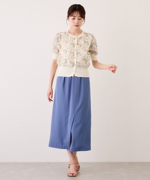 Jayro(ジャイロ)の「フラワー刺繍シアーニットカーディガン(カーディガン/ボレロ・レディース・キナリ/ホワイト系その他3/ホワイト系その他5・FREE)」の22枚目の写真